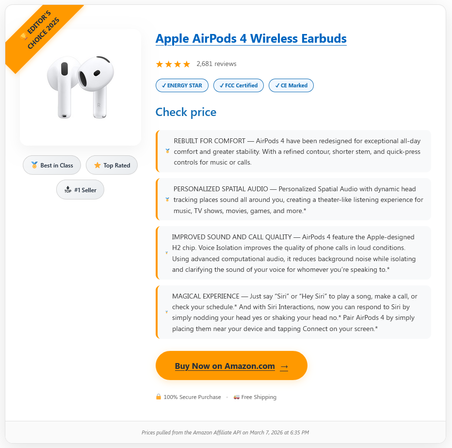 Award Winner Template